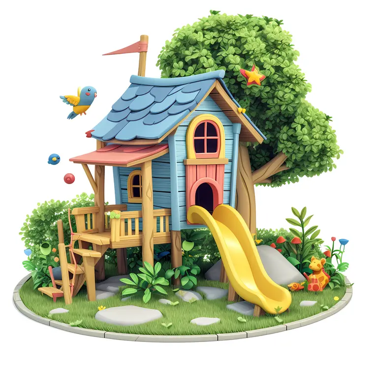 Small cute doodle house