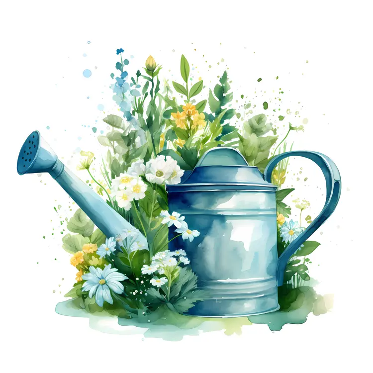 Floral Watering Can in Bloom