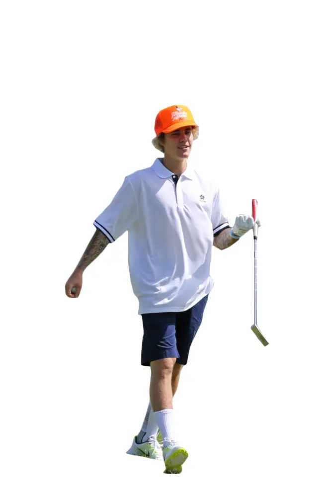 Golf Player Walking with Club