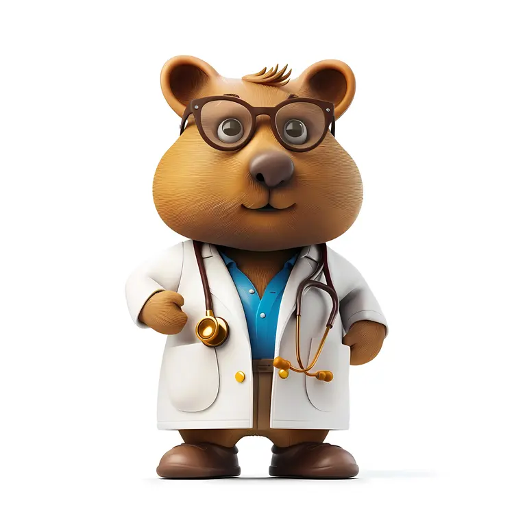 Doctor Bear with Stethoscope