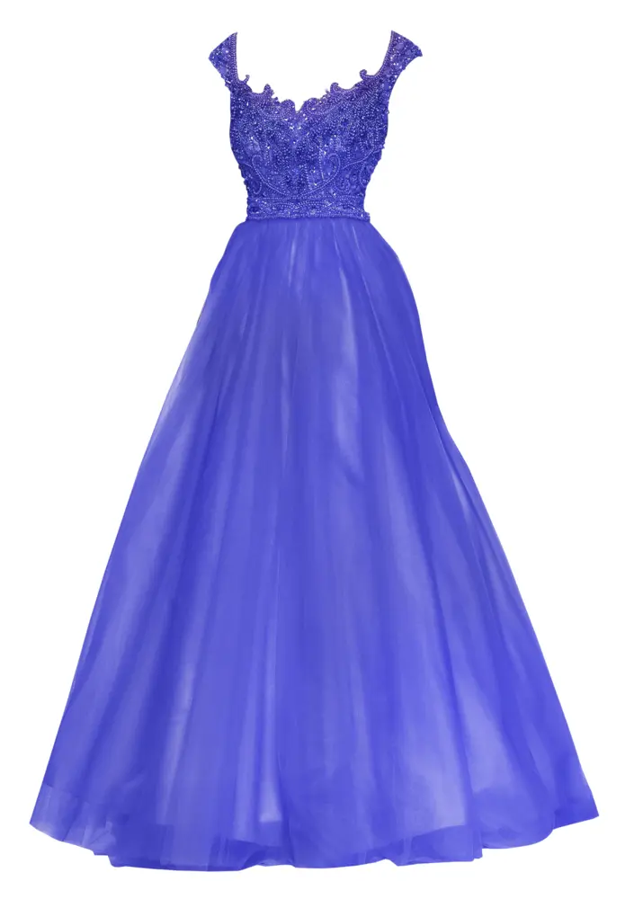 Elegant Blue Evening Gown