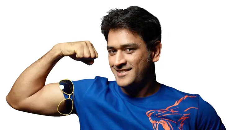 Confident Man Flexing Muscles