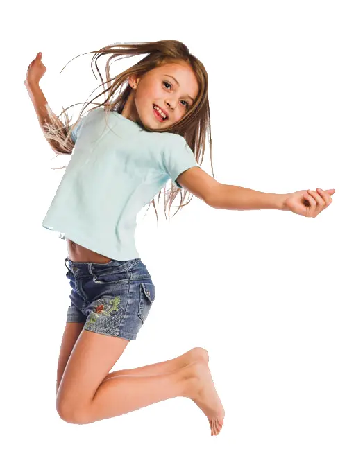 Happy Jumping Girl