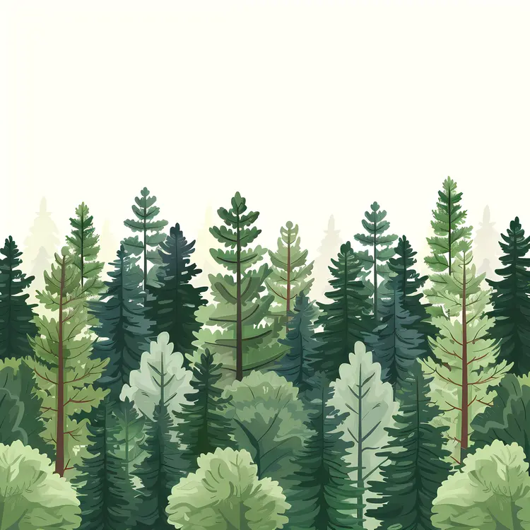 Dense Forest Illustration