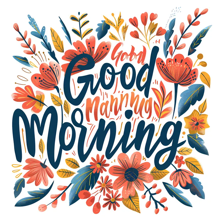 Happy Floral Good Morning Greeting
