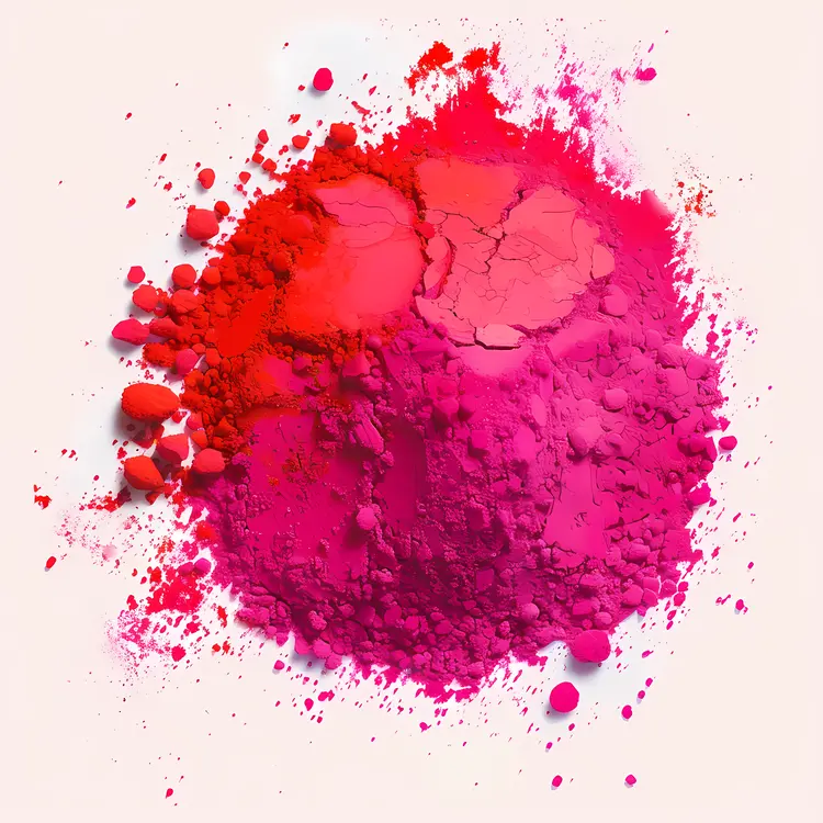 Colorful Red and Pink Powder Pigment