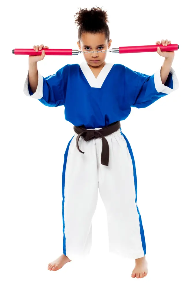 Karate Kid with Nunchaku