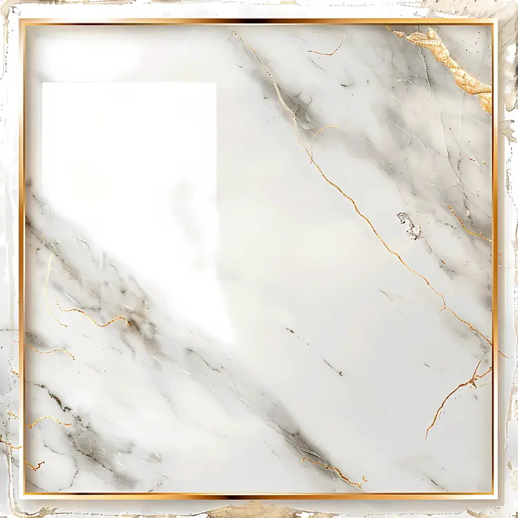 Elegant Gold Marble Frame