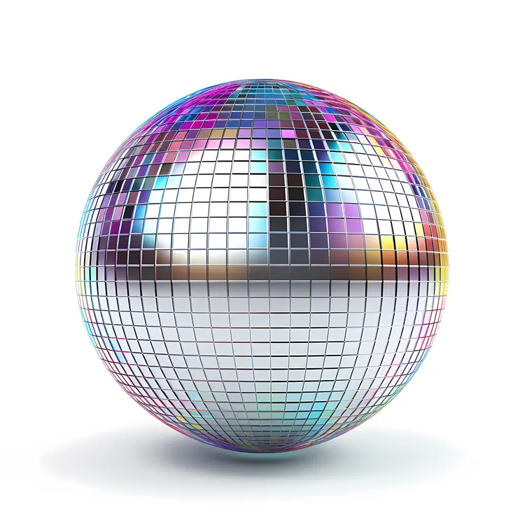 Colorful Reflective Disco Ball for Party Celebrations
