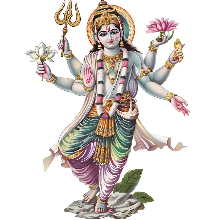 Hindu Deity Illustration