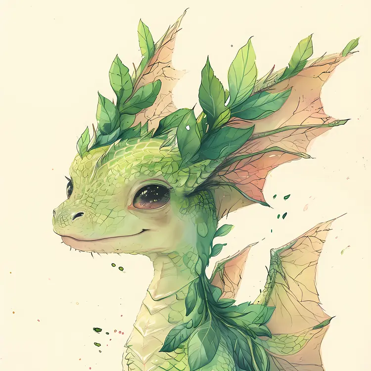 Cute Leafy Dragon