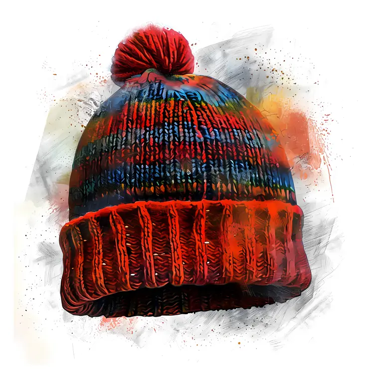 Red Beanie Illustration
