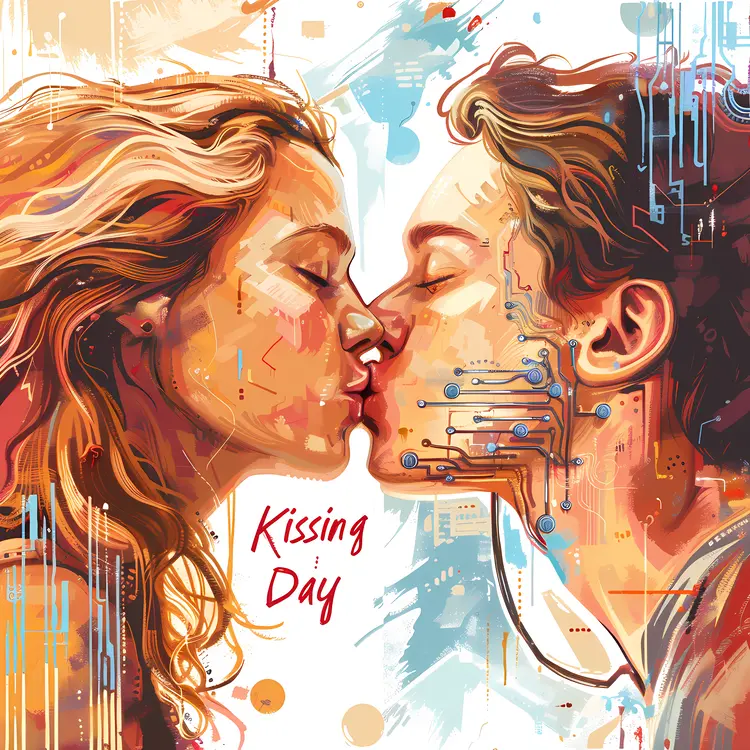 Kissing Day Couple