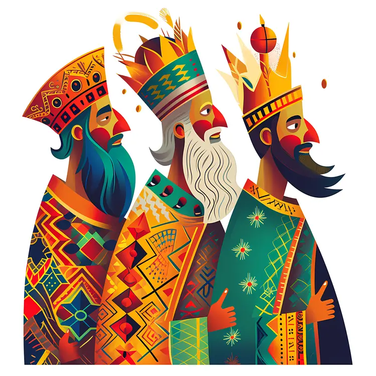 Three Wise Men with Gifts