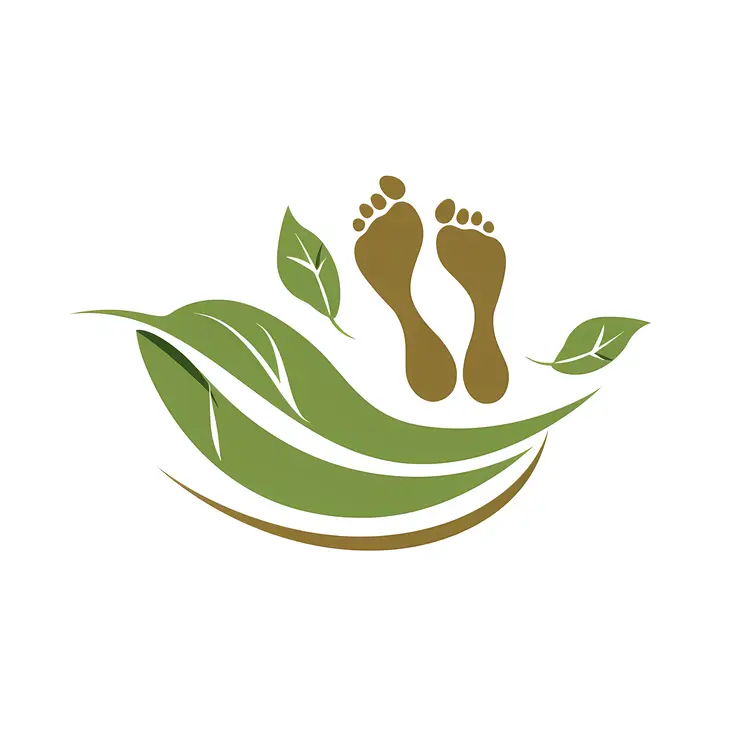 Eco-Friendly Footprints Symbol