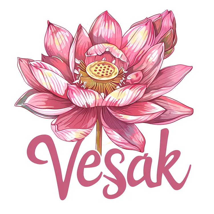 Pink Lotus Flower for Vesak Celebration