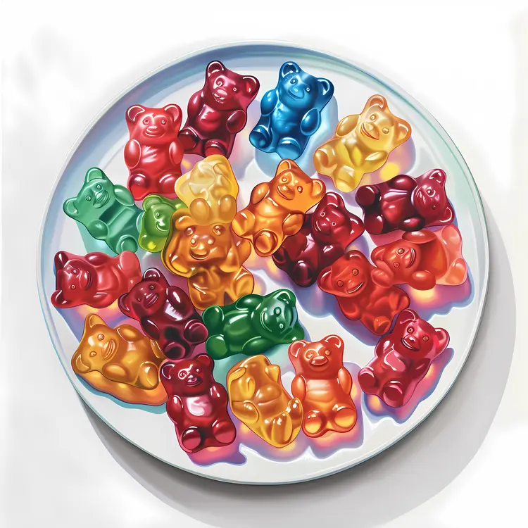 Plate of Gummy Bears