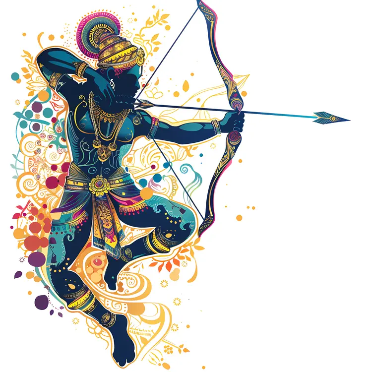 Colorful Mythological Archer