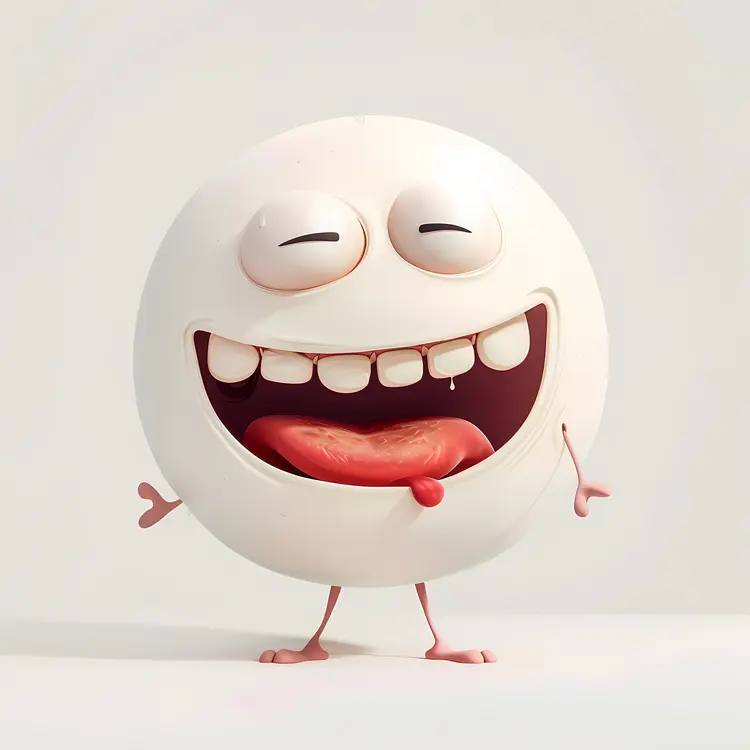 Happy Laughing Cartoon Ball
