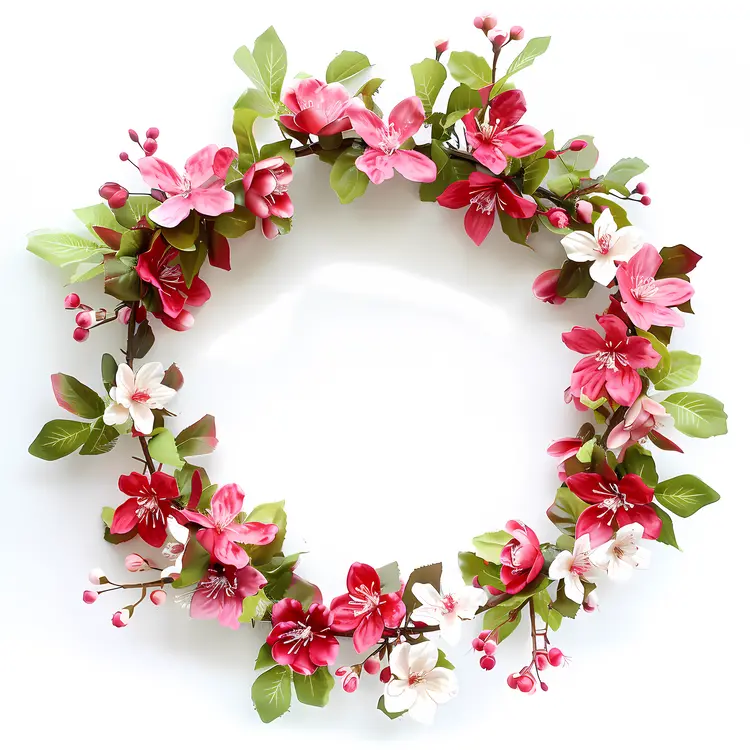 Pink Floral Wreath