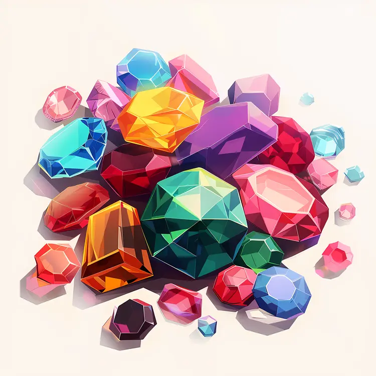Colorful Gems and Jewels