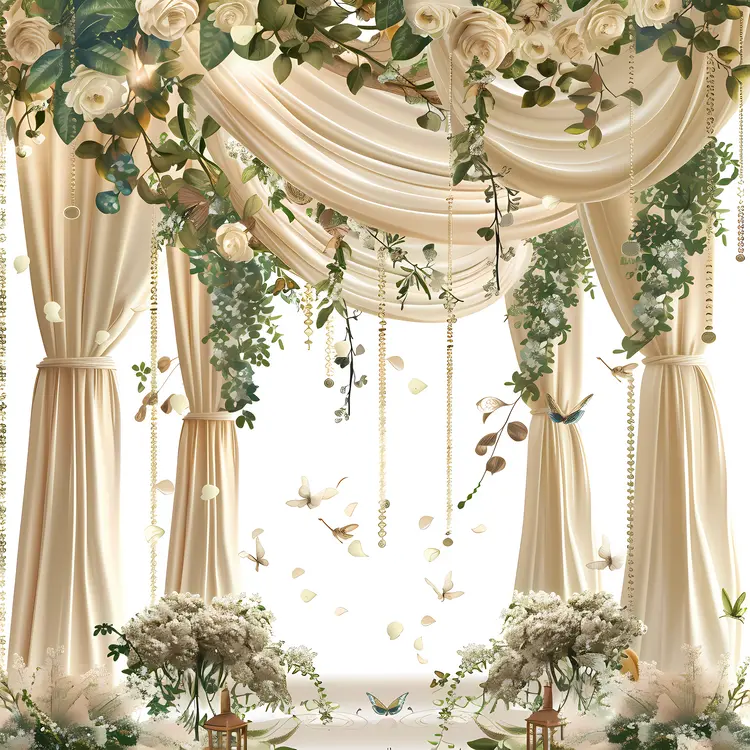 Elegant Floral Wedding Arch