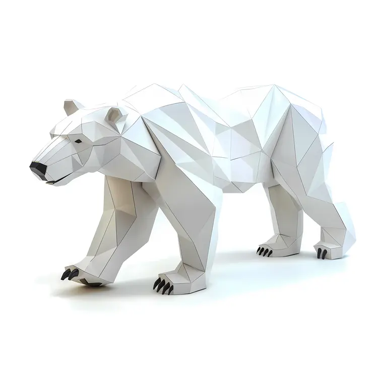 Geometric Polar Bear in 3D