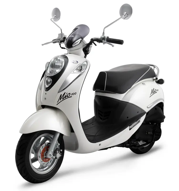 Modern White Scooter