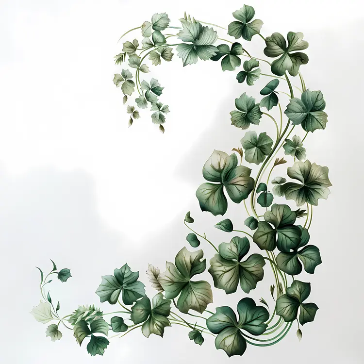 Floral Clover Design Art