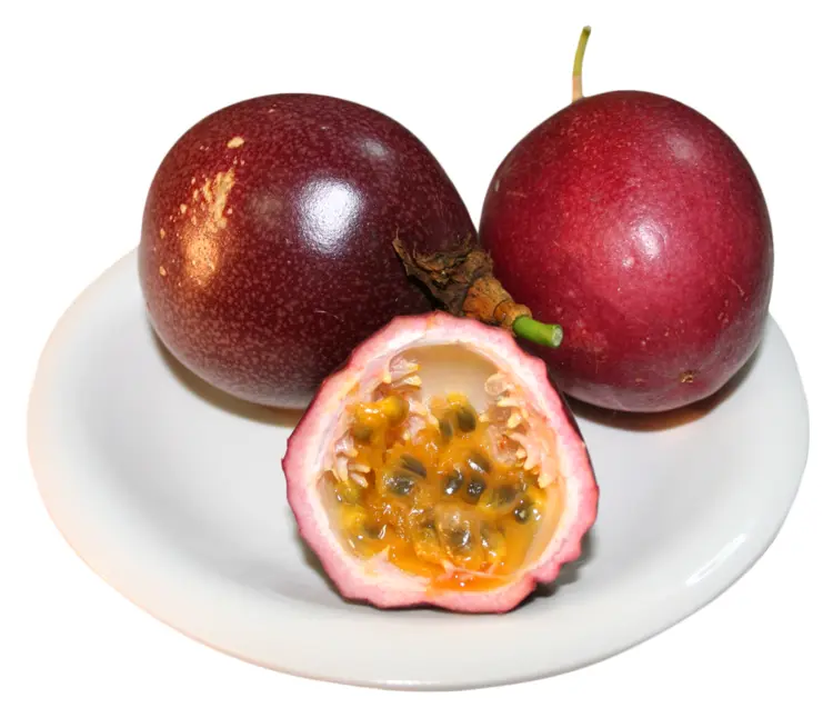 Passion Fruit on Plate