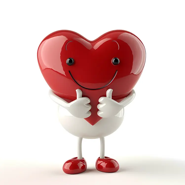 Smiling Heart Character
