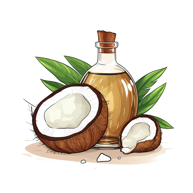 Coconut Oil with Fresh Coconuts