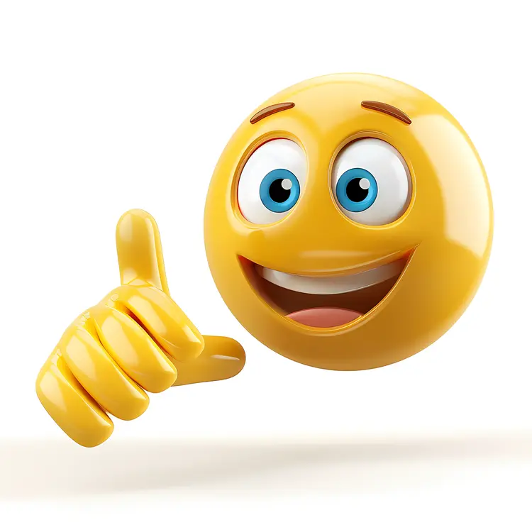 Happy Thumbs Up Emoji