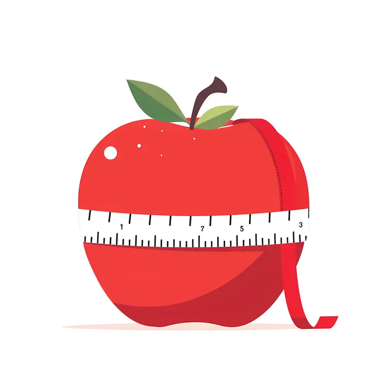 Apple with Measuring Tape