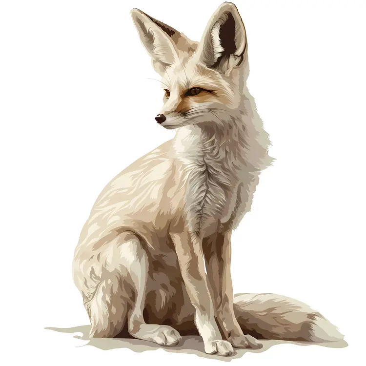 Realistic Fennec Fox Illustration