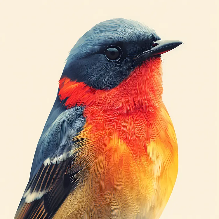 Colorful Bird with Vibrant Feathers