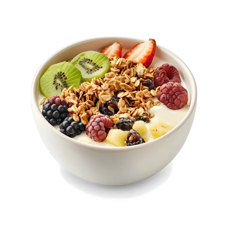 Healthy Yogurt Bowl with Fruits and Granola