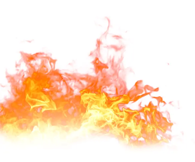 Bright Orange and Yellow Flames