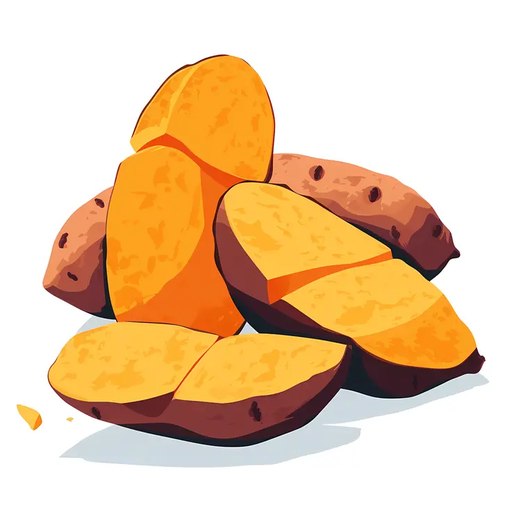 Sliced Sweet Potatoes
