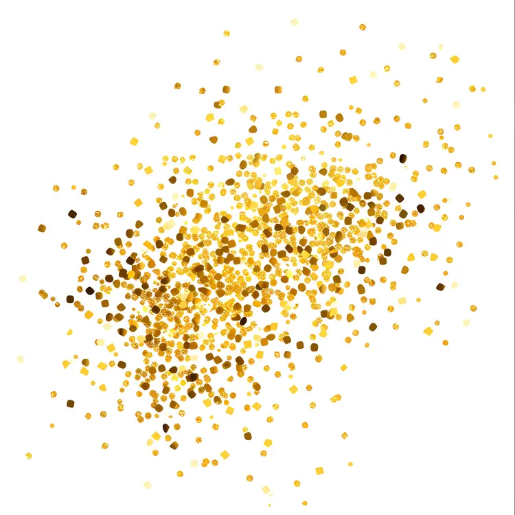 Gold Dot Confetti Background