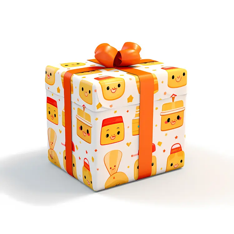 Cute Gift Box with Faces