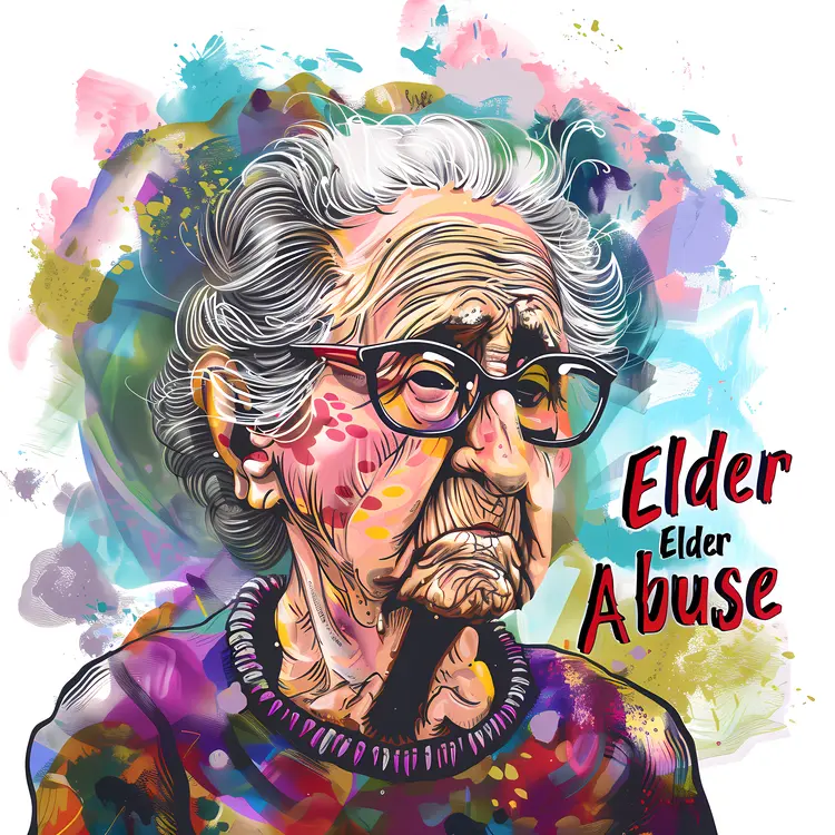 Elder Abuse Awareness Illustration