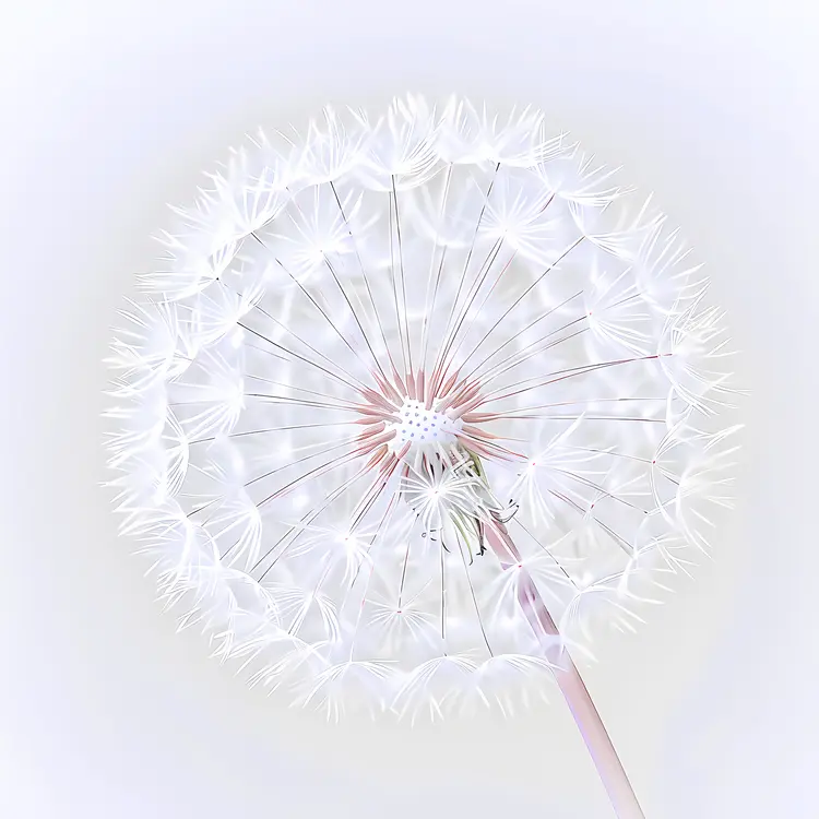 Delicate White Dandelion