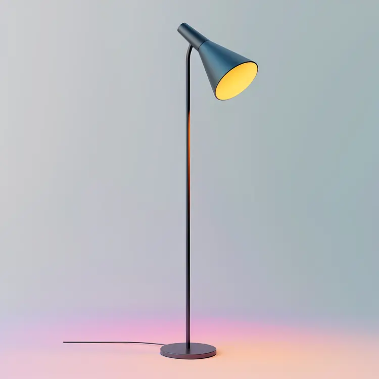 Minimalist Blue Lamp