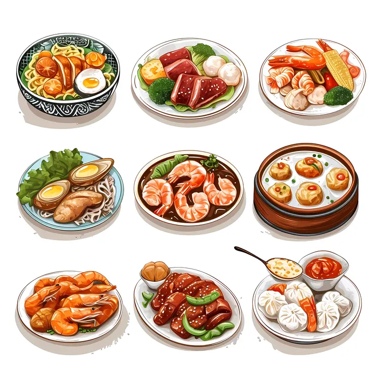 Assorted Chinese Dishes