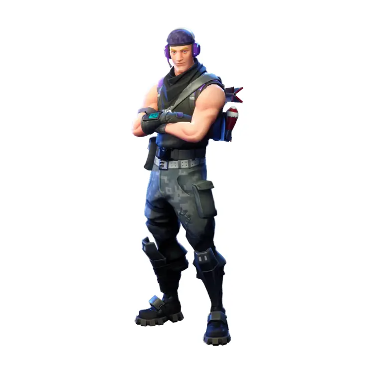 Male Game Character in Battle Outfit