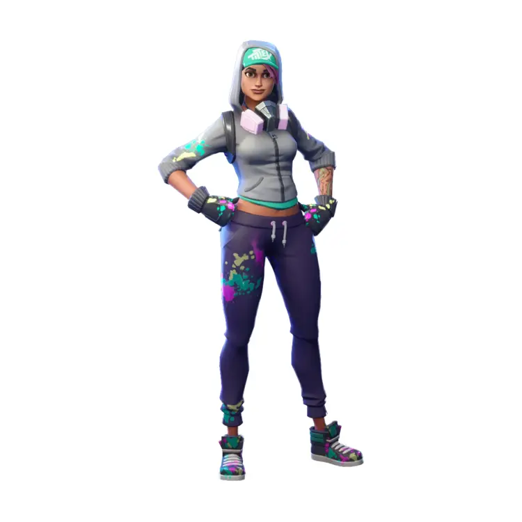 Woman in Casual Outfit with Cap