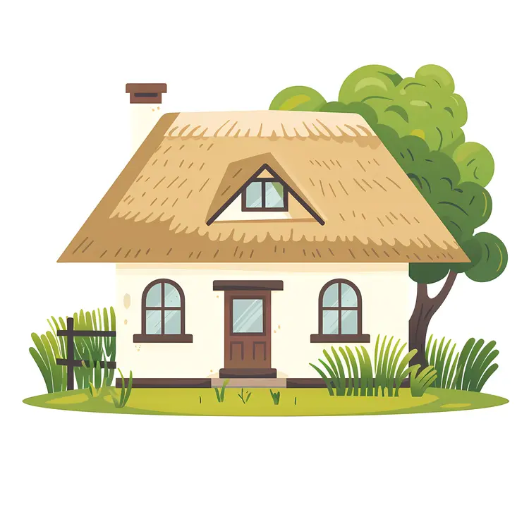 Small cute doodle house