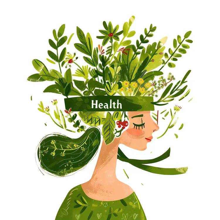 Health Concept with Nature Elements