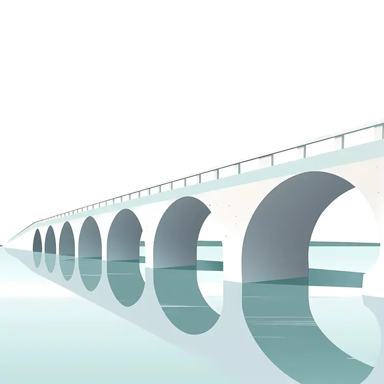 Arched Bridge Over Calm Waters